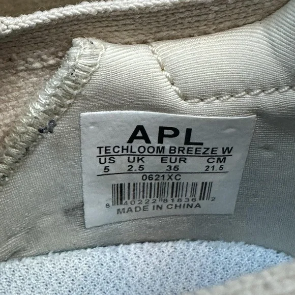 APL TechLoom Breeze Shoes‎ Womens Size 5 Beige Leopard Running Knit Sneakers - Picture 9 of 9